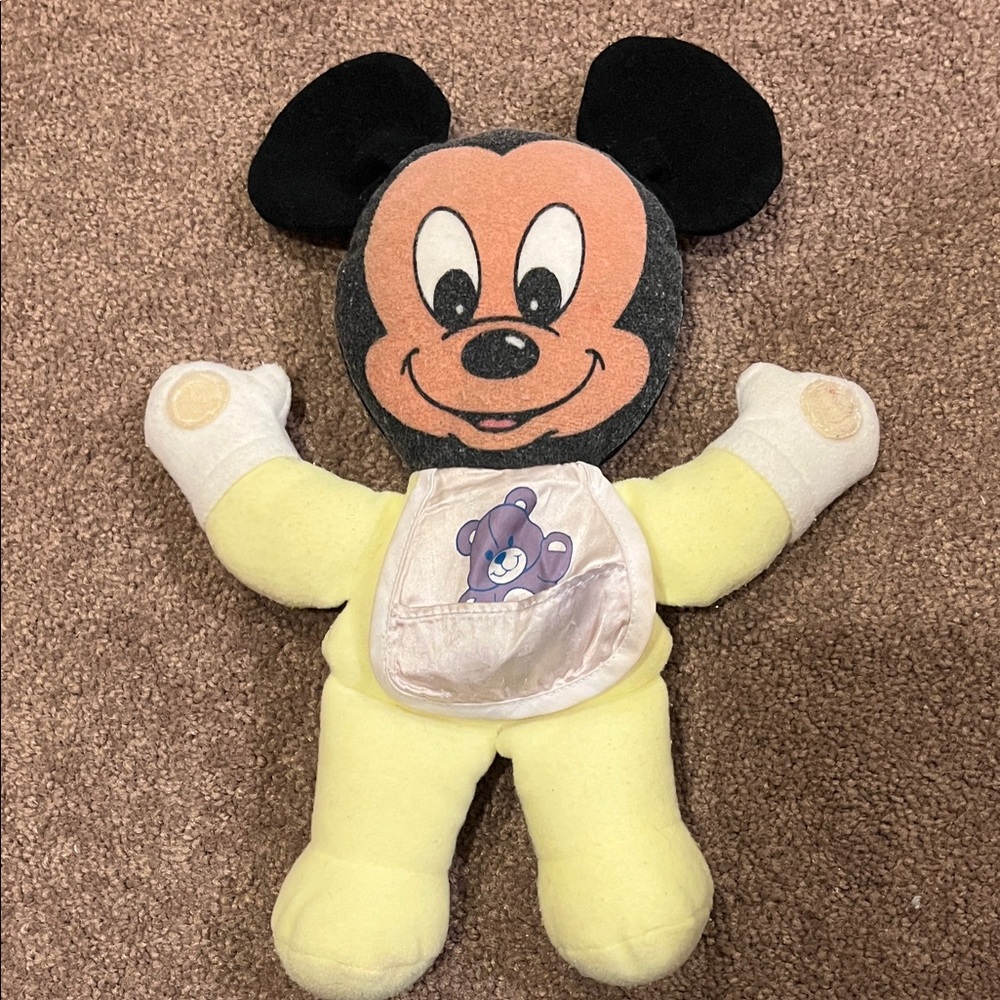 Vintage Disney baby Mickey Mouse Plush Toy